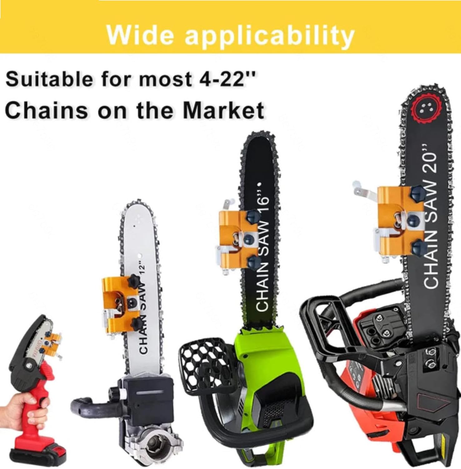 Chainsaw Sharpening Chainsaw Sharpener Jig Bits Chain Saw Sharpener Tool Kit Portable Chain Saw Shaperener Tool for All Kinds of Chain Saws Shaperener