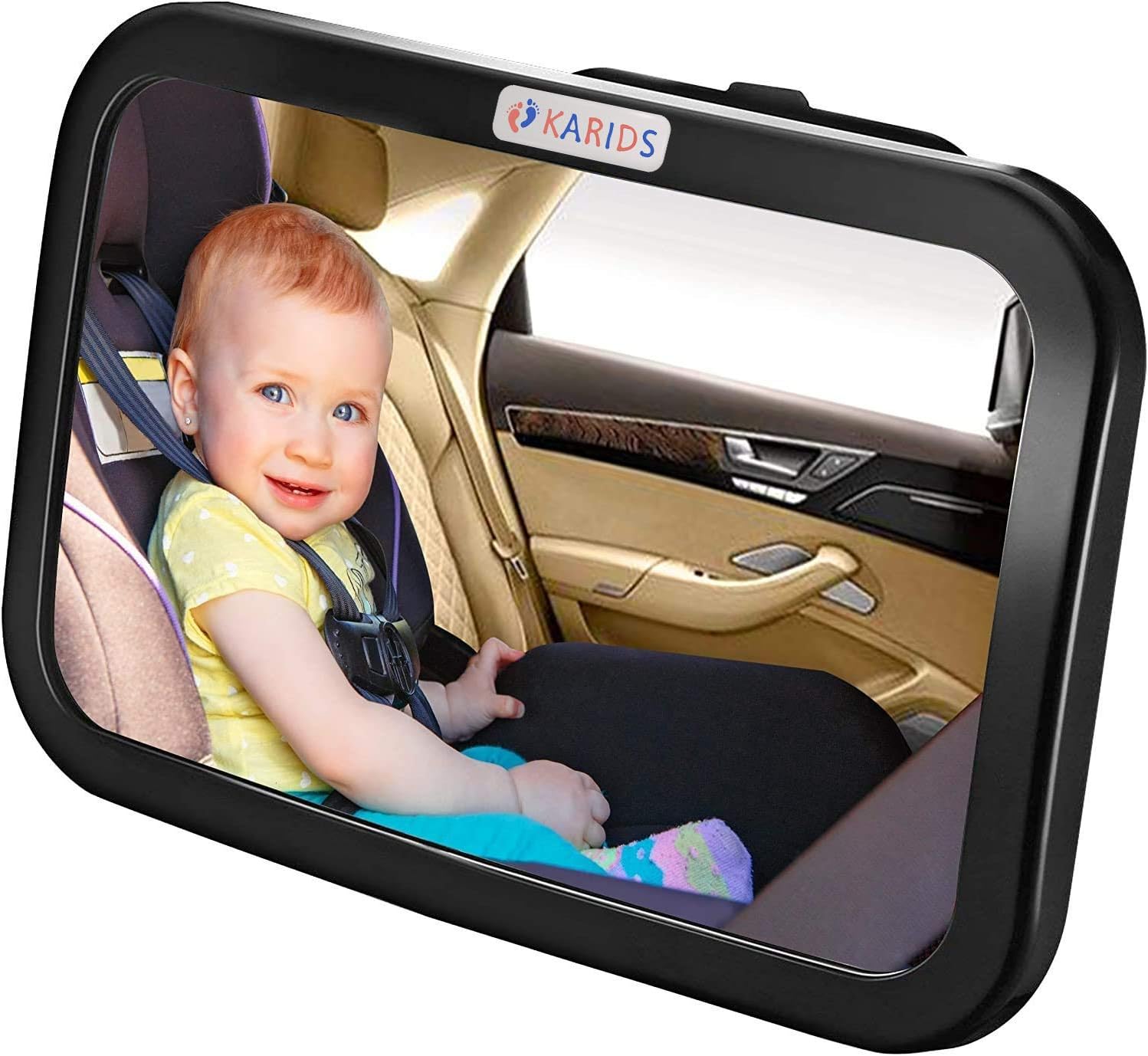 Safe-O-Kid, Rear View Mirrors for Car, Plastic- Black (Pack of 2)