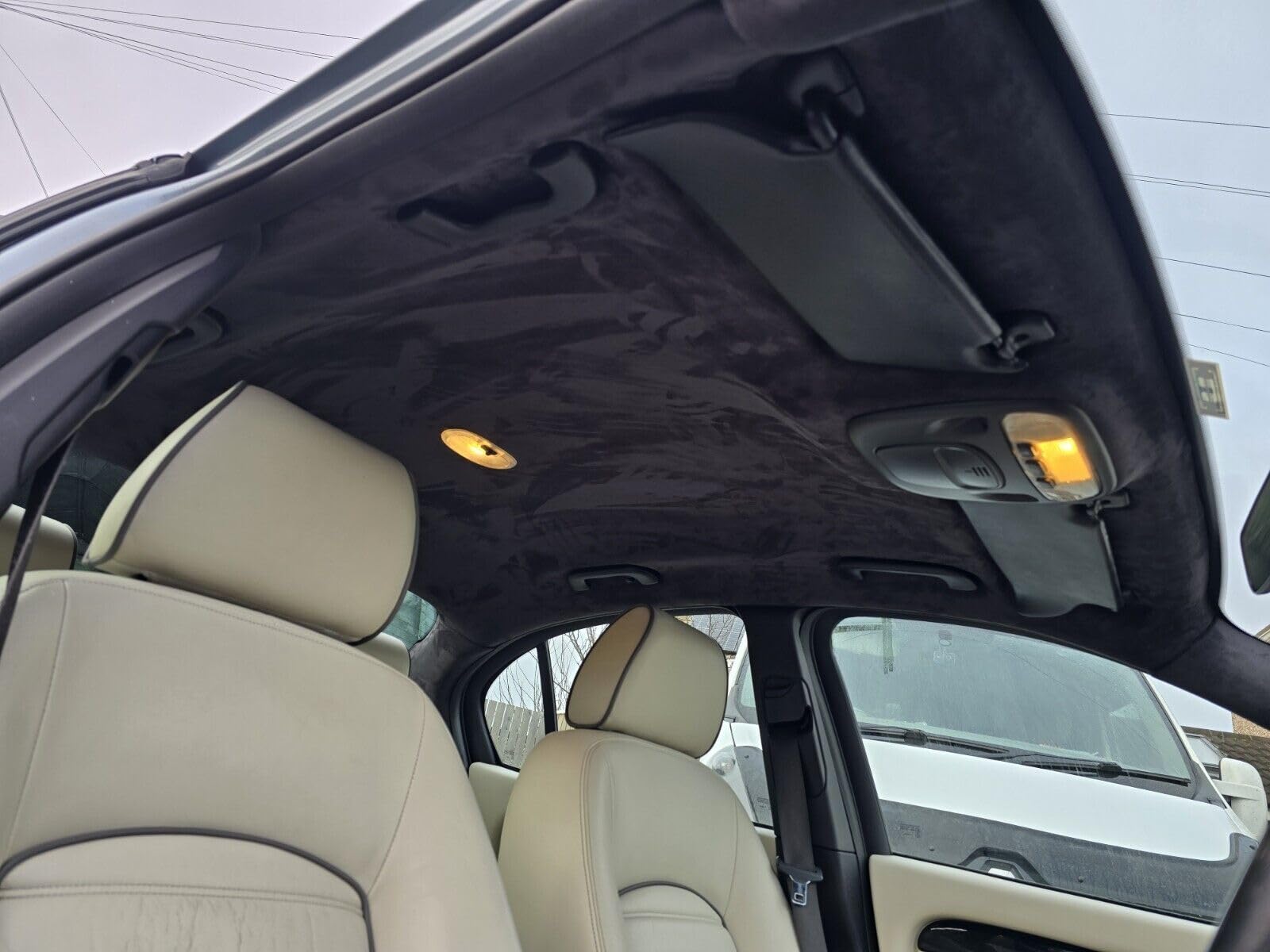 Charcoal Suede Headlining Stretch Spandex Material for Car Auto Headliner & Trim (2.5 metres (250cm X 150cm))