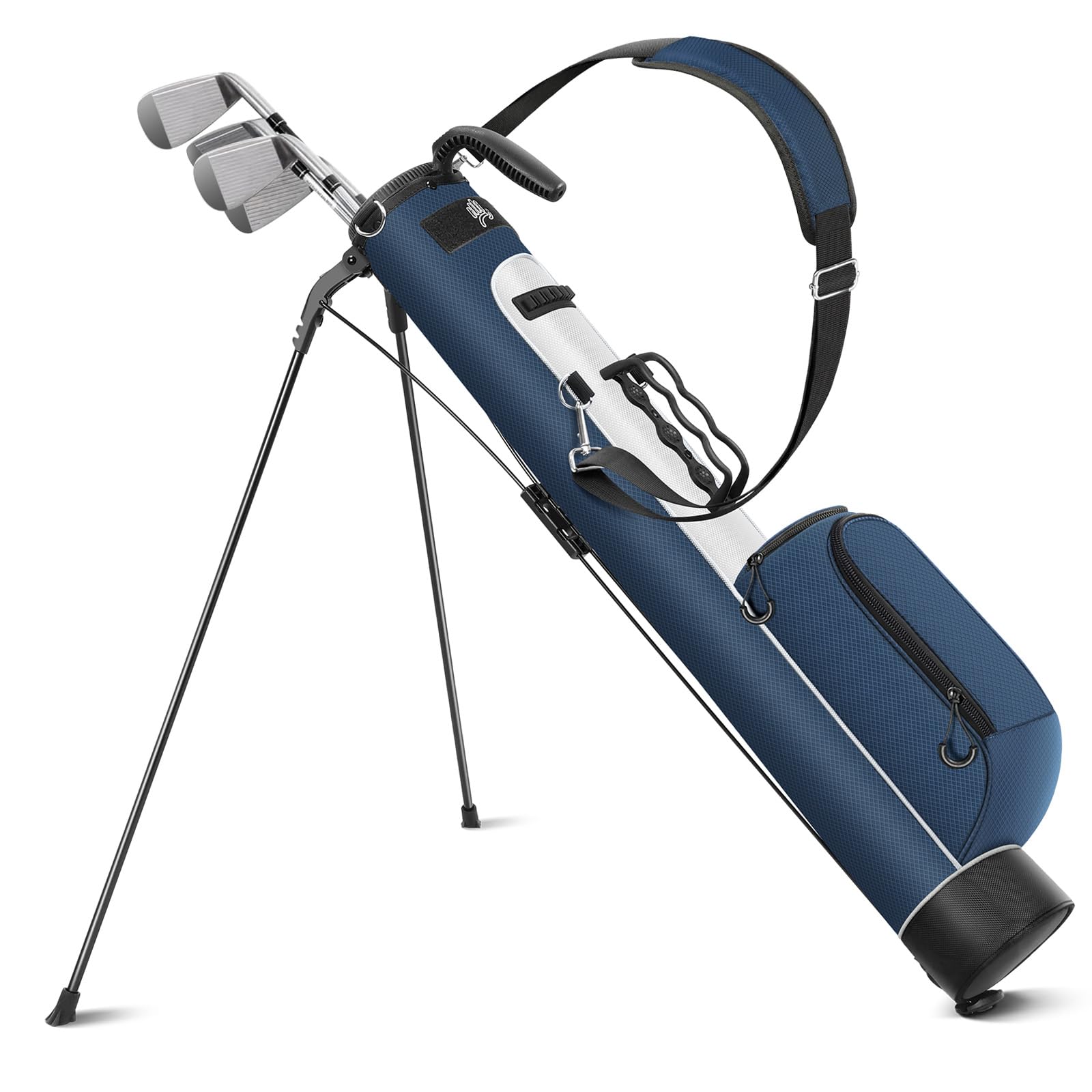 Findway Golf Stand Bag mit verstellbaren Schultergurten, 2-Wege-Teiler, 2 Taschen, leicht zu tragende Bleistift-Golftragetasche für Männer und Frauen