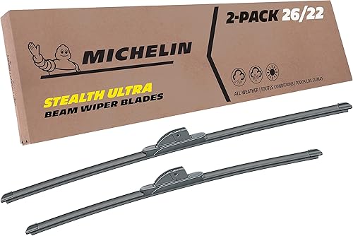 Michelin 19-2622SUBA Stealth Ultra Twin Pack de 26 y 22 pulgadas, limpiaparabrisas para modelos Honda, Toyota, Ford, Lexus, Volkswagen,