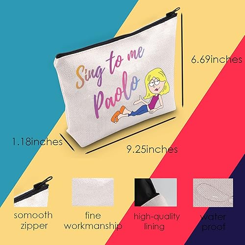 Miniatura 3 de L-izzie Bolsa de cosméticos L-izzie regalo para fanáticos, bolsa de maquillaje con cremallera para mujer, Canta a