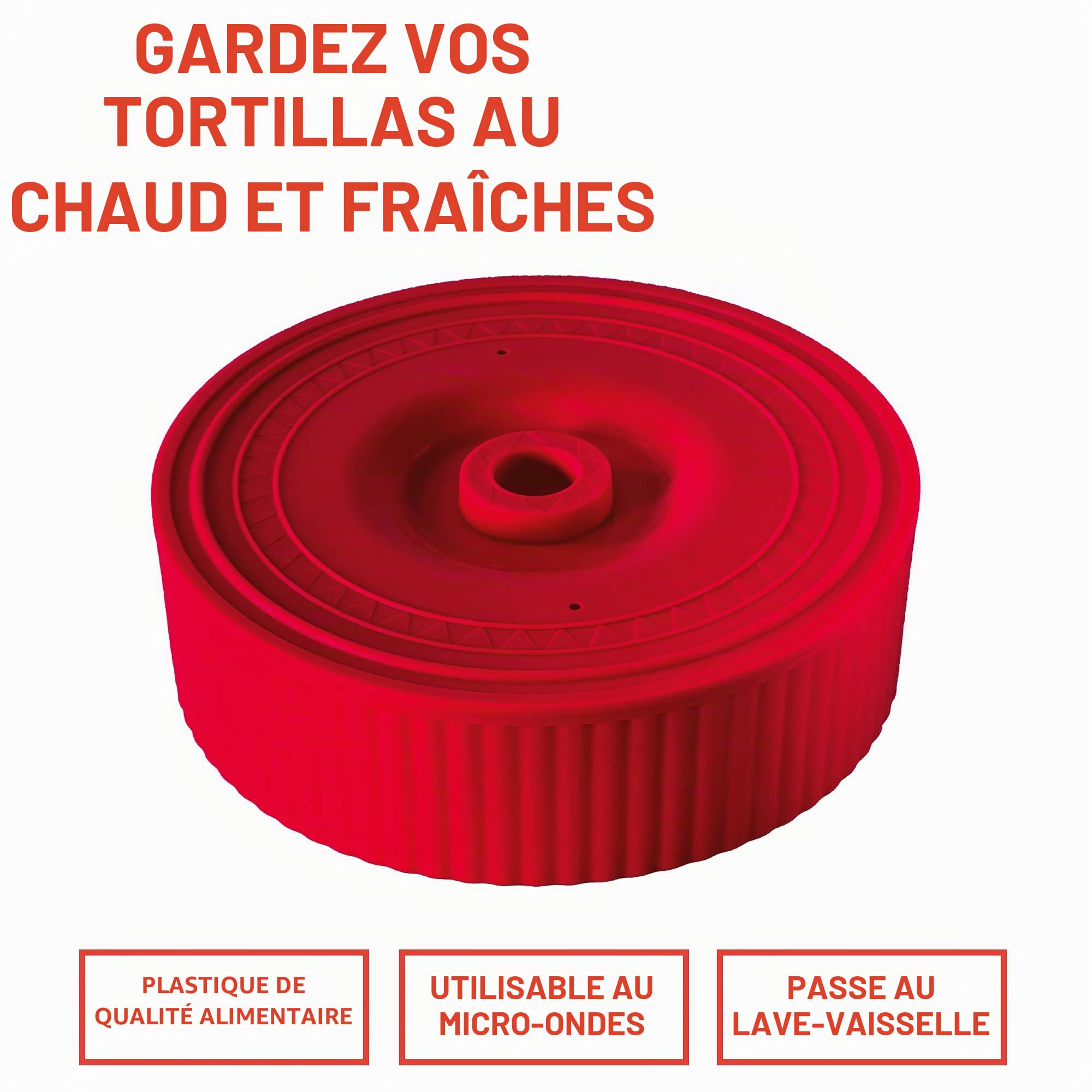 Uno Casa Presse à tortilla en fonte 20,3 cm avec chauffe-tortilla