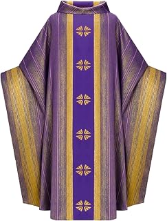 Pastor Robe Costume for Unisex Pastor Gown Clergy Pulpit Robe Christian Priest Long Robes Halloween Cosplay Costume