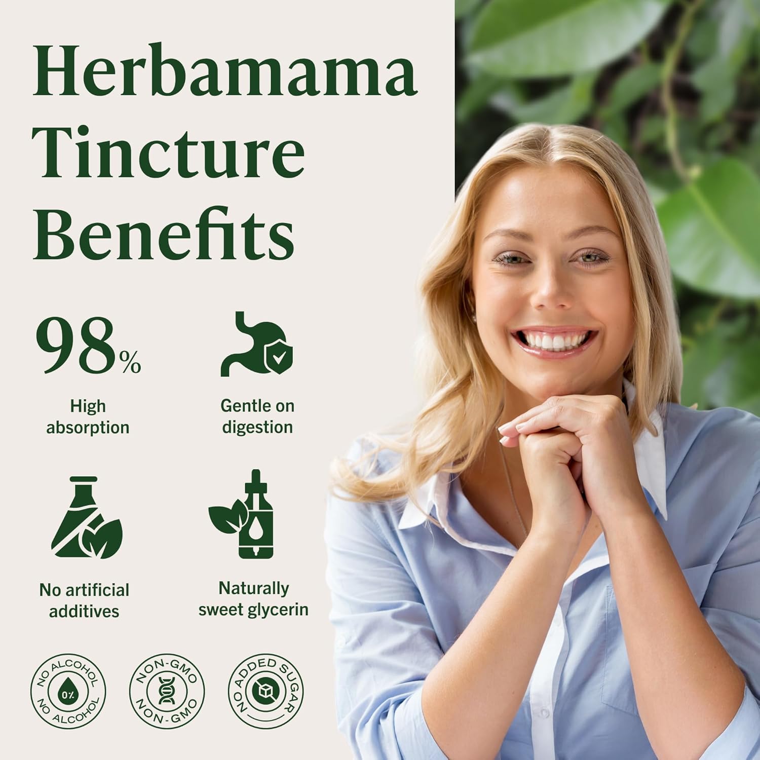 HERBAMAMA Cryptolepis Tincture - Vegan Immune Support Supplement with Cryptolepis Sanguinolenta Extract - Non-GMO, Alcohol & Sugar-Free Immunity Drops - 84-Day Supply - Image 5