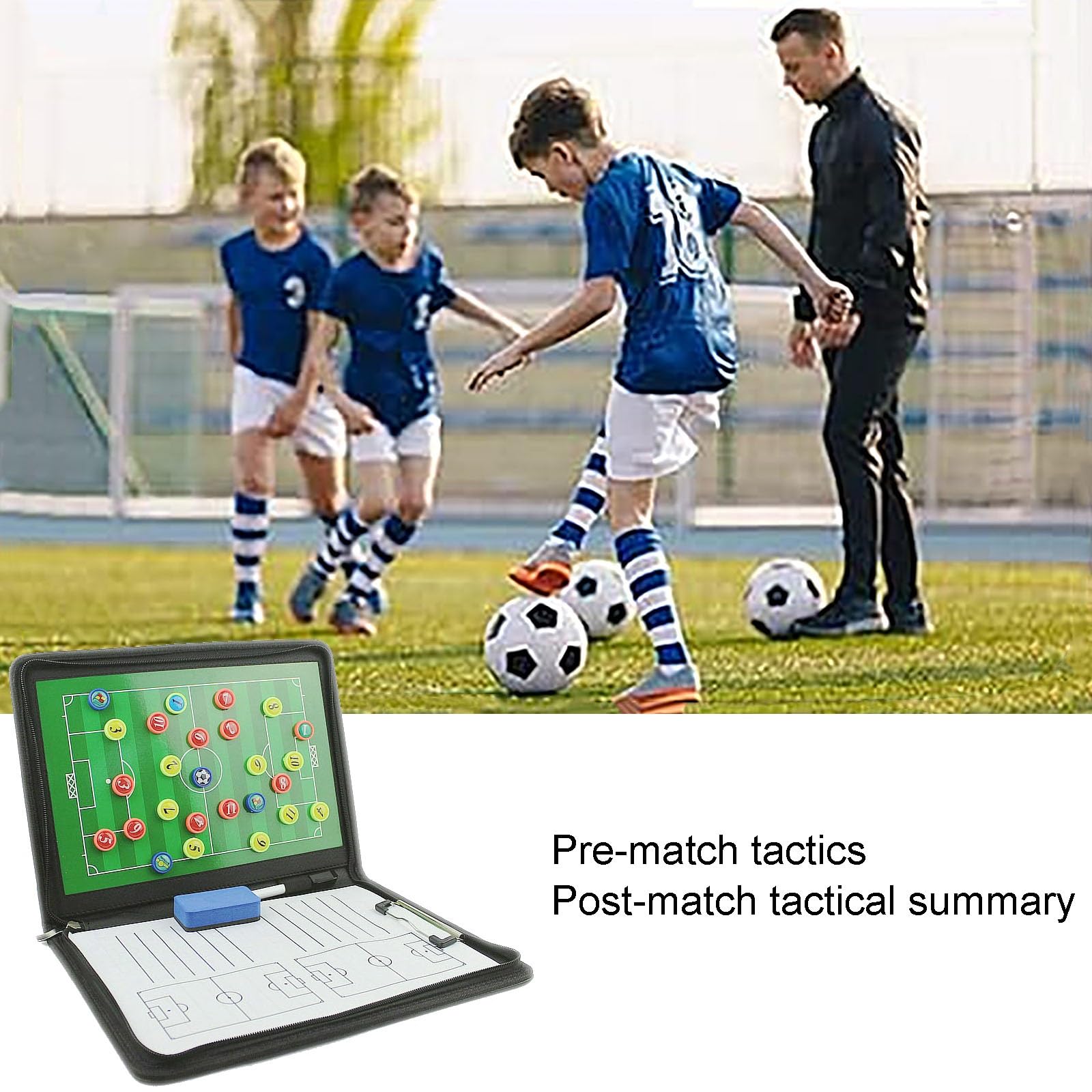 Mappa Tattica di Calcio, Lavagna Tattica, Appunti per Allenatore di Calcio, Lavagna per Allenatori con Magnete,
