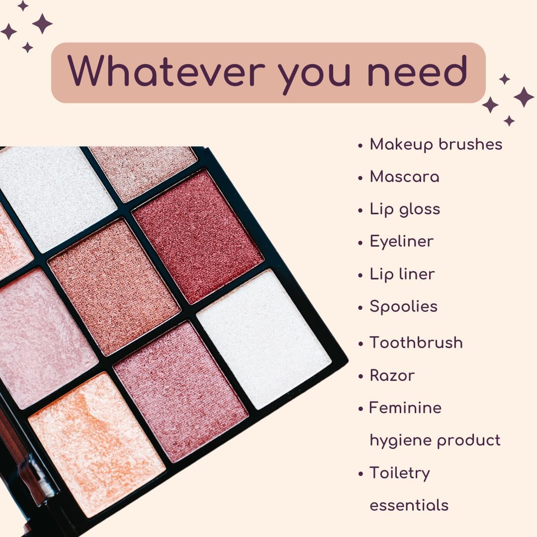 Makeup Brush Holder Silicone Makeup Brush Organizer Travel Makeup Brush Bag Make up Brush Case Small Cute Cosmetic Bag Mini Makeup Pouch