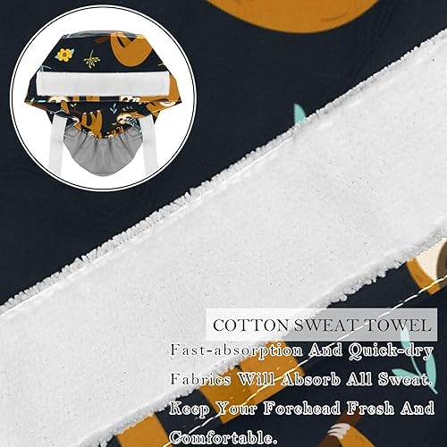 Miniatura 2 de Gorras de trabajo con botones de perezoso Kawaii para colgar en el árbol, sombreros de pelo largo para cola de caballo para mujer