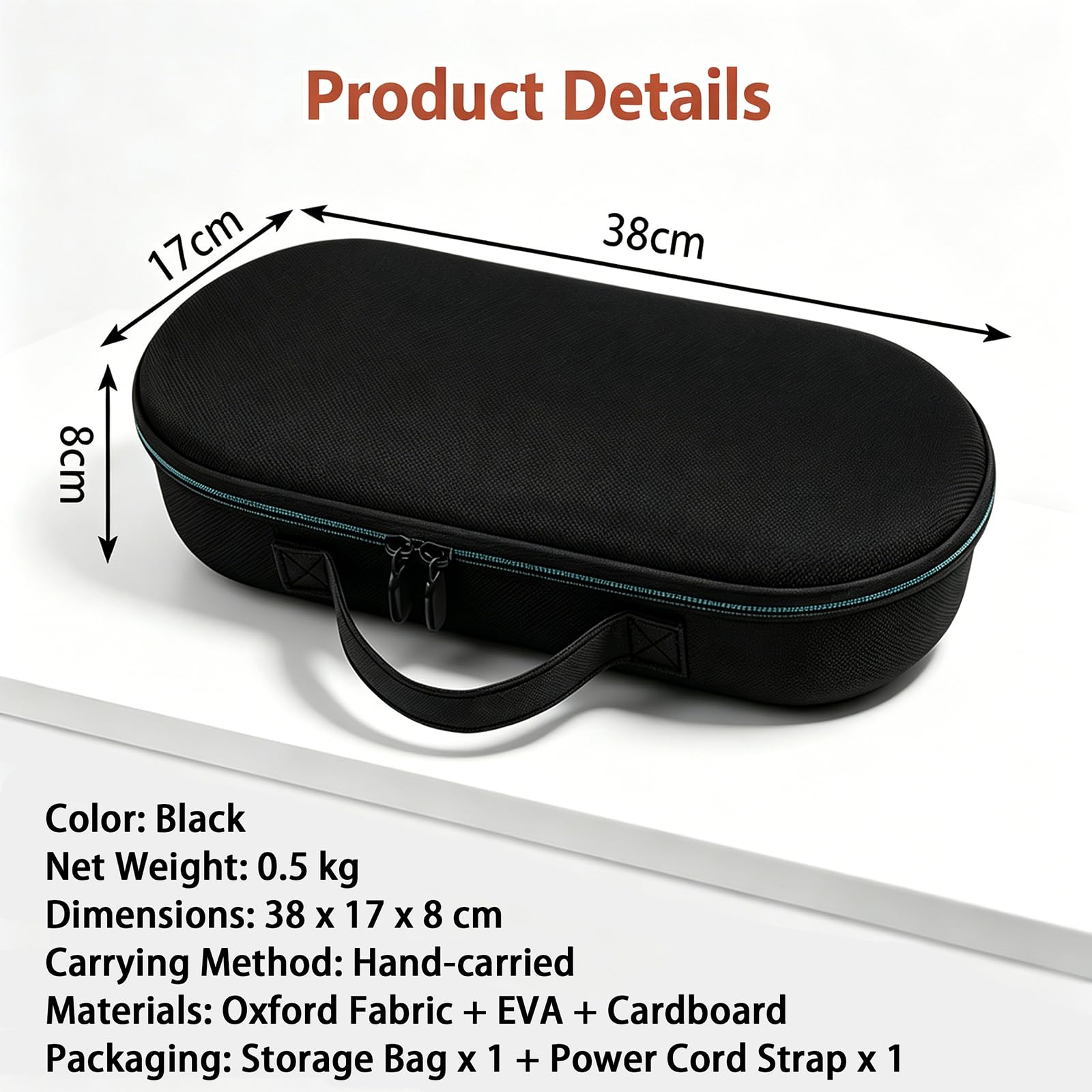 Funda de transporte compatible con Dy-Son Supernic Travel/HD19, tela Oxford impermeable, a prueba de golpes y resistente a los arañazos, bolsa de almacenamiento de viaje para secador de