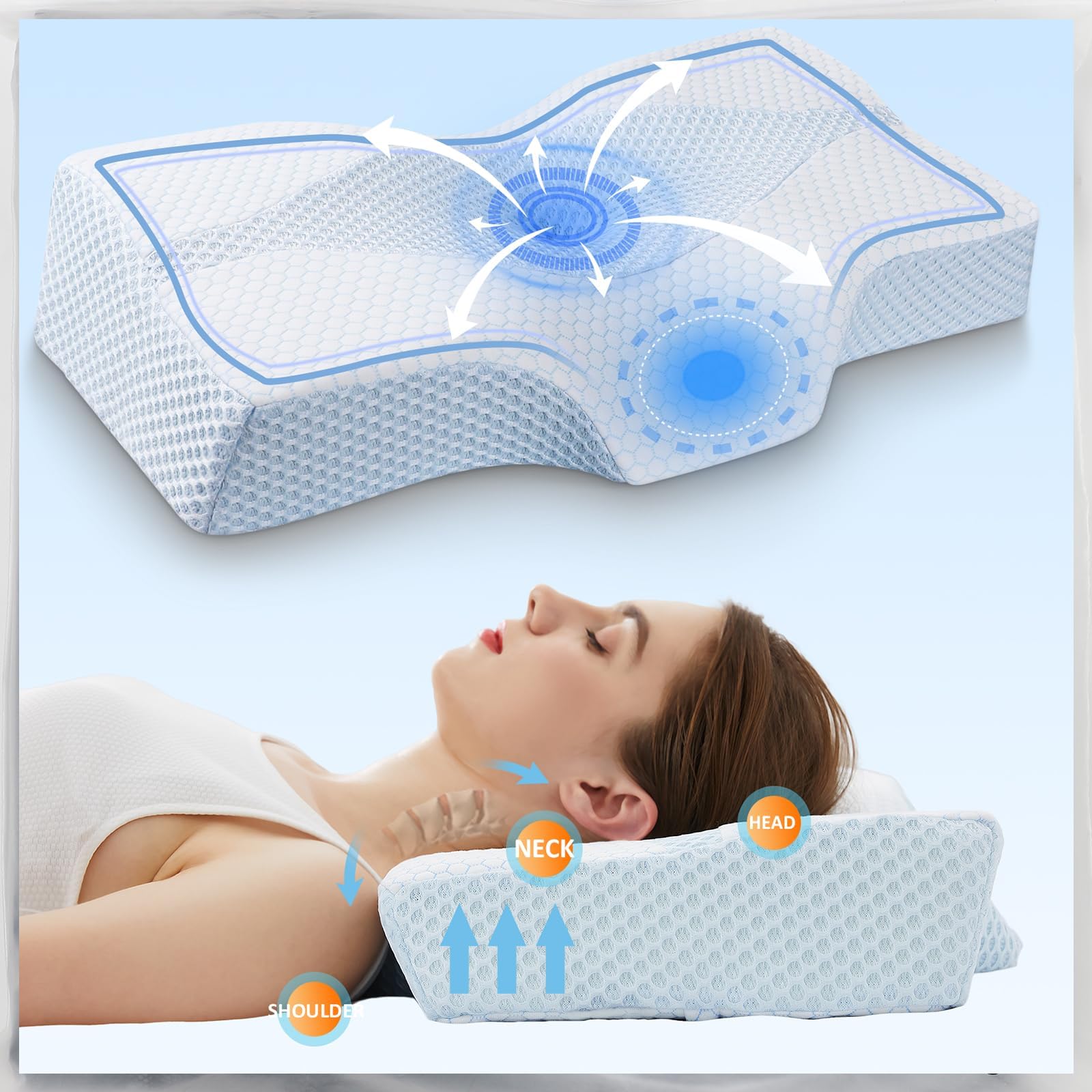 Sleep&Glow Omnia Anti-Aging Beauty Pillow - Against Sleep Wrinkles ...