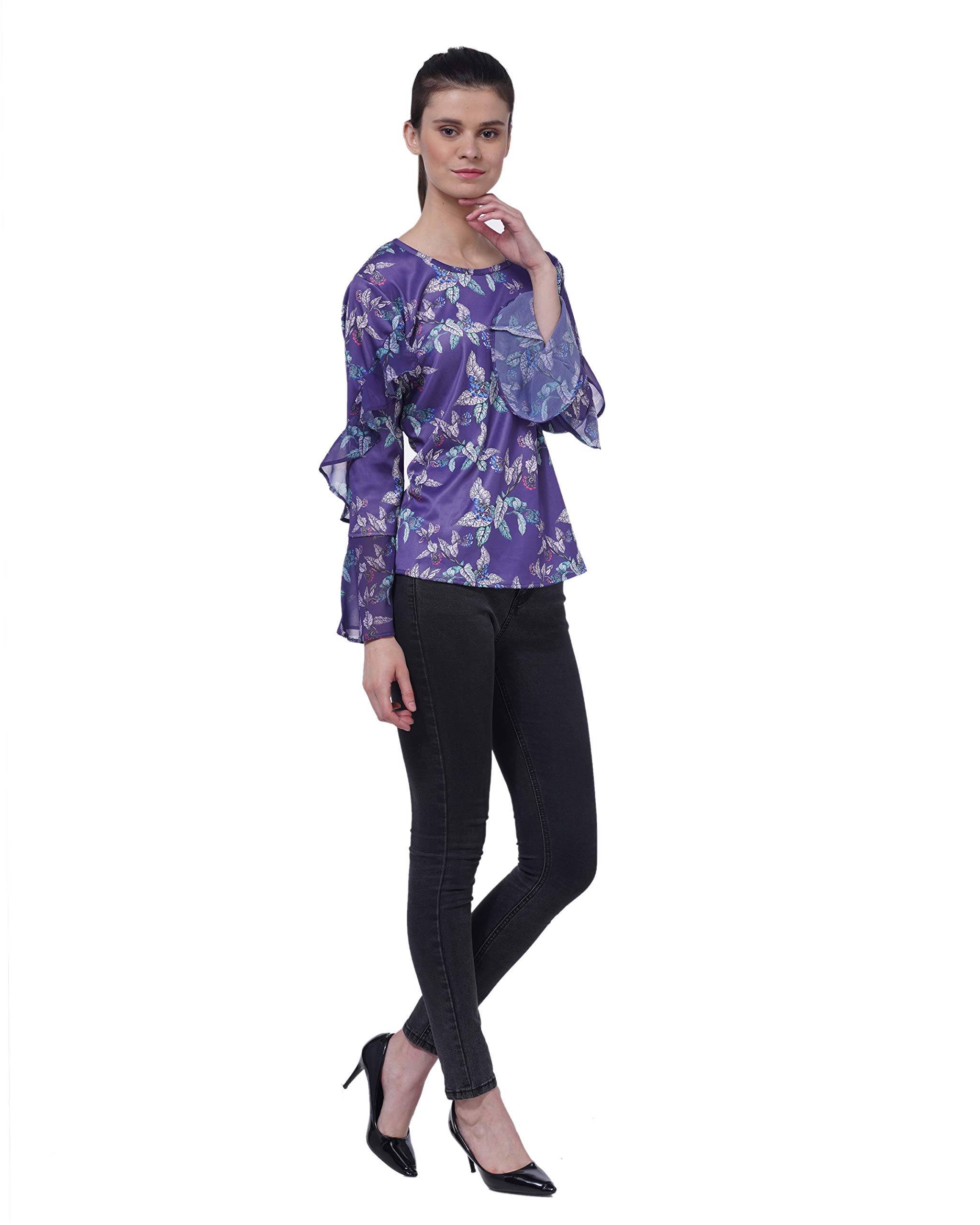 Blyss Women's Stylish Mauve Full Sleeves Winter Top (Medium)-image-21