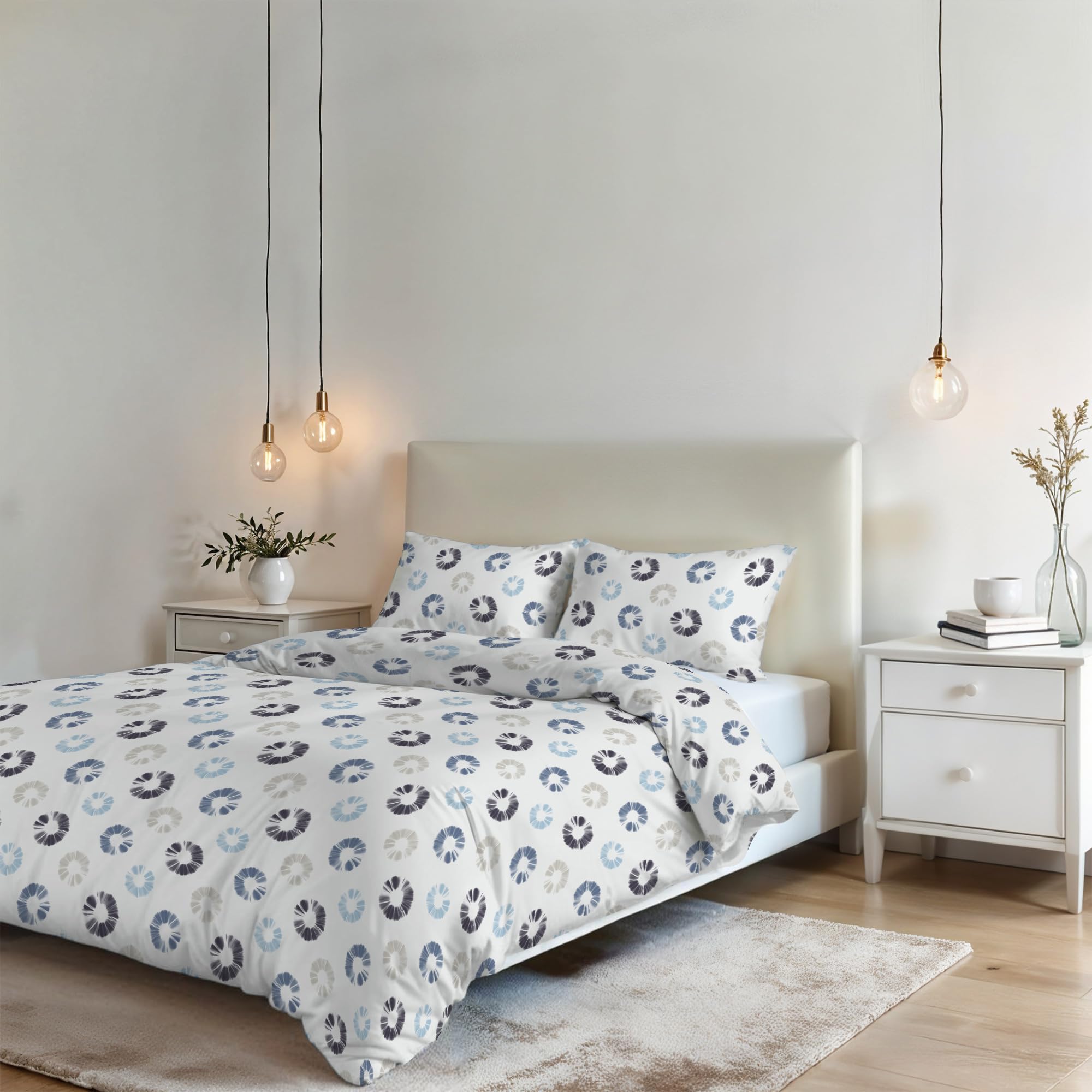 Italian Bed Linen Sogni e Capricci Fantasy Duvet Cover (Made in Italy), Blow, double