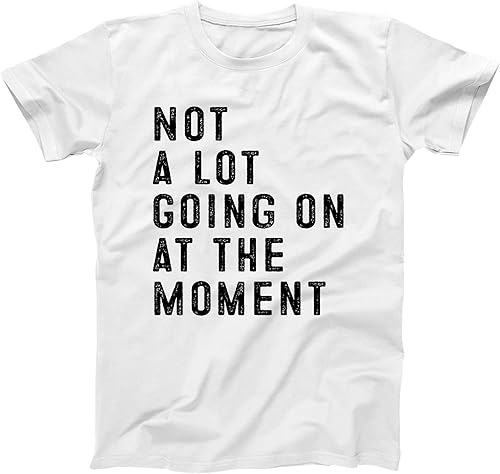 Camiseta unisex con texto en inglés "Not A Lot Going On at The Moment" (Not A Lot Going On at The Moment) - Camiseta