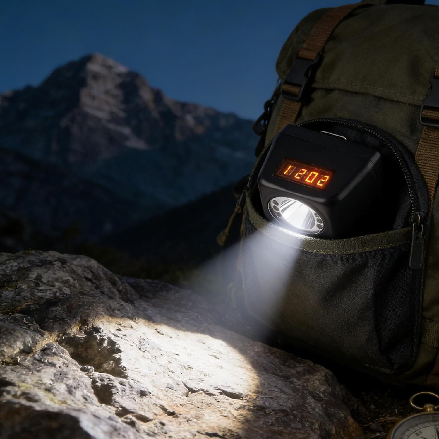 4500Mah Waterproof Explosion Proof Safety Mining Headlight Rechargeable LED Miners Head Light Flashlight Underground Head Lamp Coal Mining Lights for Hard Hat (Black)