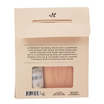 Pre de Provence Gift Set Includes 150 Gram Soap Bar & 1 fl oz Hand Cream |Made in France | Infused with Shea Butter, Persimmon
