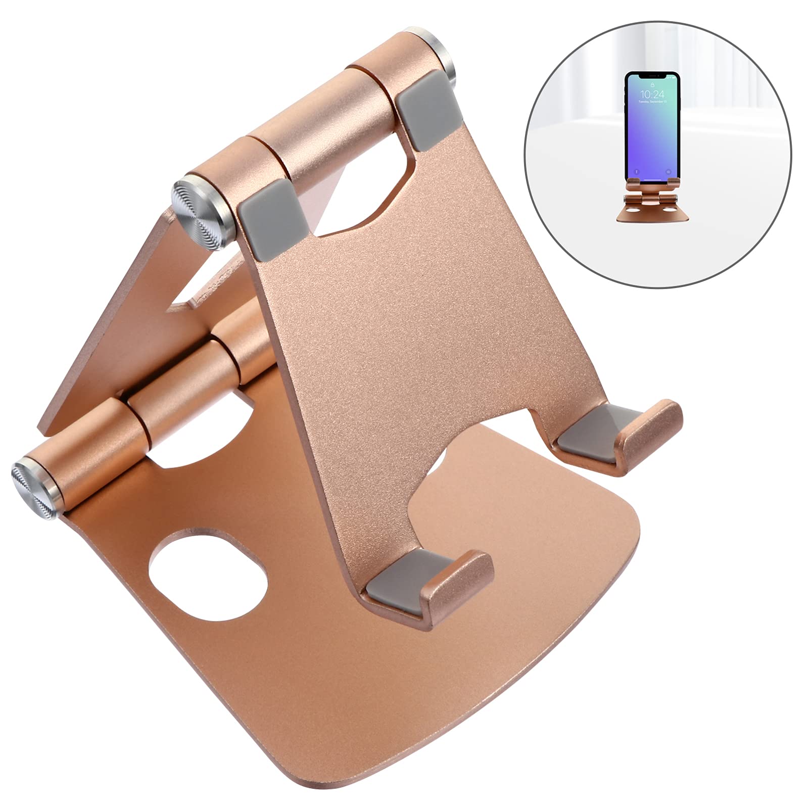 2 Supports Téléphone Pliables Design Astronaute - Pour Smartphone Et Tablette, Bureau