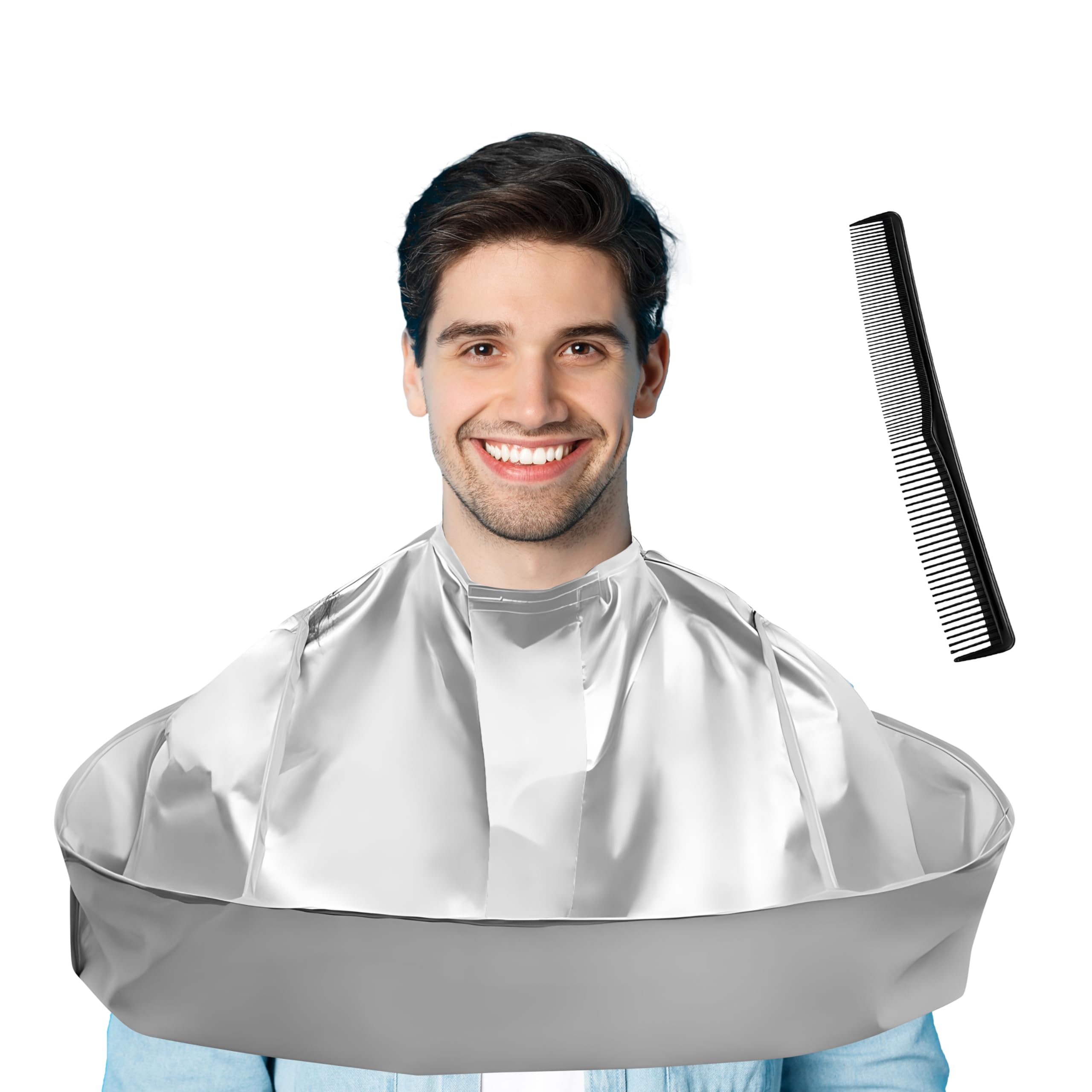 Capa de corte de pelo, capa de peluquería profesional, capa plegable para corte de pelo, paraguas de peluquería, kit de delantal para hombres y mujeres adultos