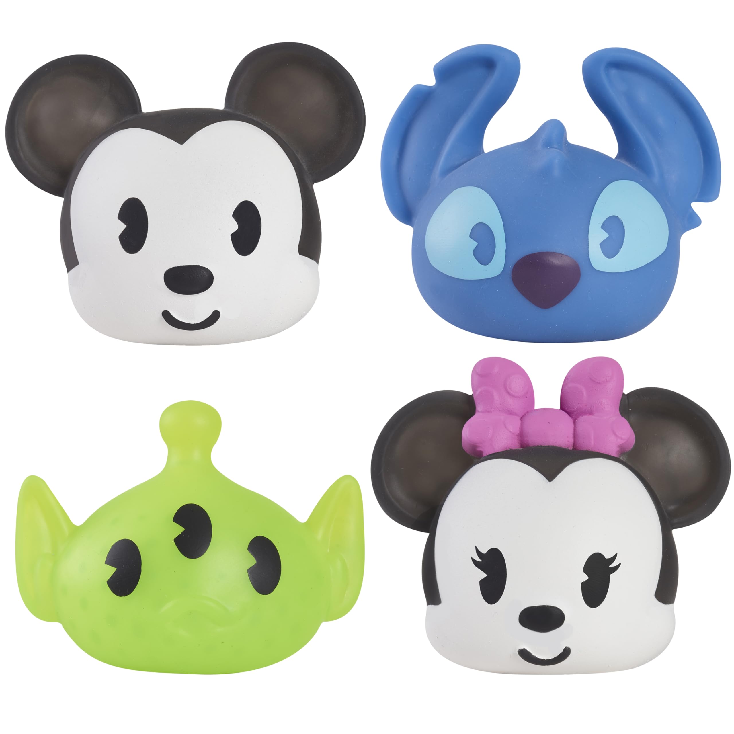 Just Play Disney Impulse Squishy Characters 4PK, Officially Licensed Kids Toys for Ages 3 Up