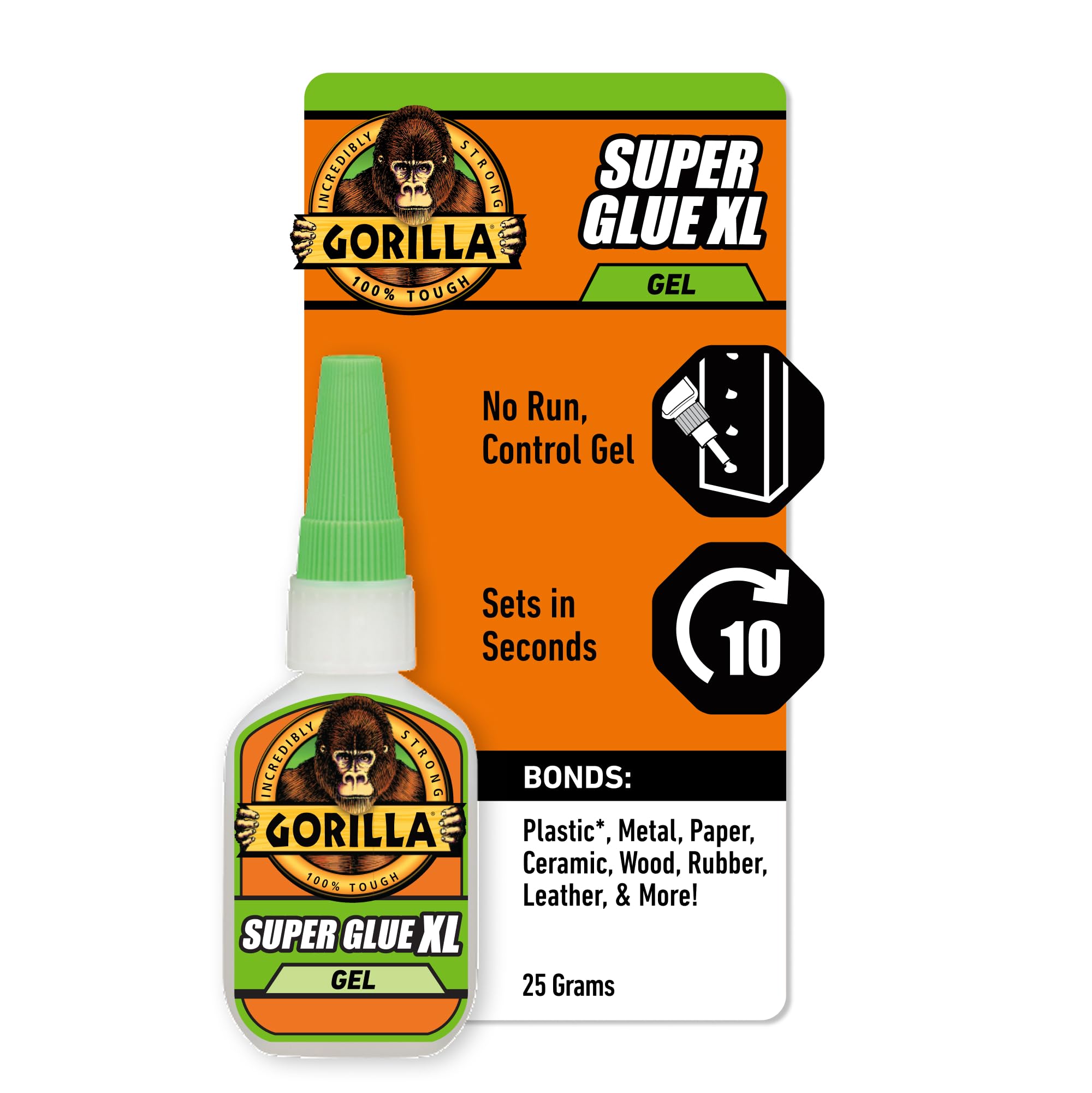 Super Glue Gel XL, 25g – All Purpose, Fast Setting & Thicker, More Controlled Formula, Ideal for Metal, Ceramics, Leather & More
