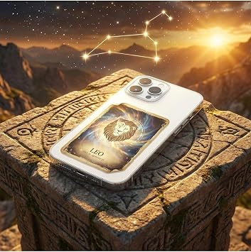 Infinix Note 50 Pro Plus ile Uyumlu Burç Kartları Aslan Tasarımlı Şeffaf Silikon Kılıf