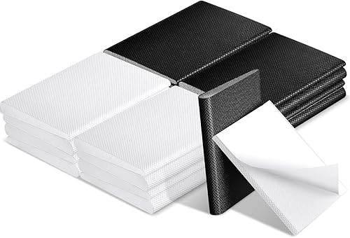 Zonon 16 piezas para sellado de esquina de puerta, burlete exterior, tapones adhesivos para esquinas para burletes y protección contra corrientes de