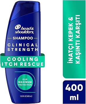 Head&Shoulders Clinical Strength Cooling Itch Rescue Kaşıntı Karşıtı Şampuan 400 ml