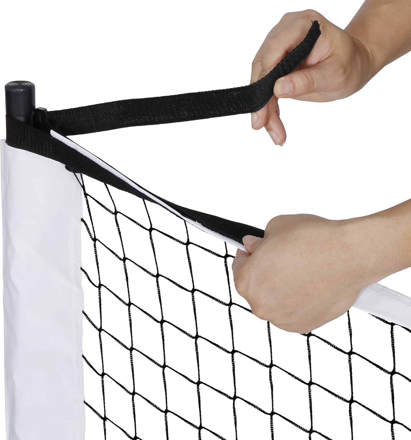 22FT Portable Pickleball Net Stand Set Metal Frame and Regulation Size Net w/Carrying Bag Indoor Outdoor Activities Game Play