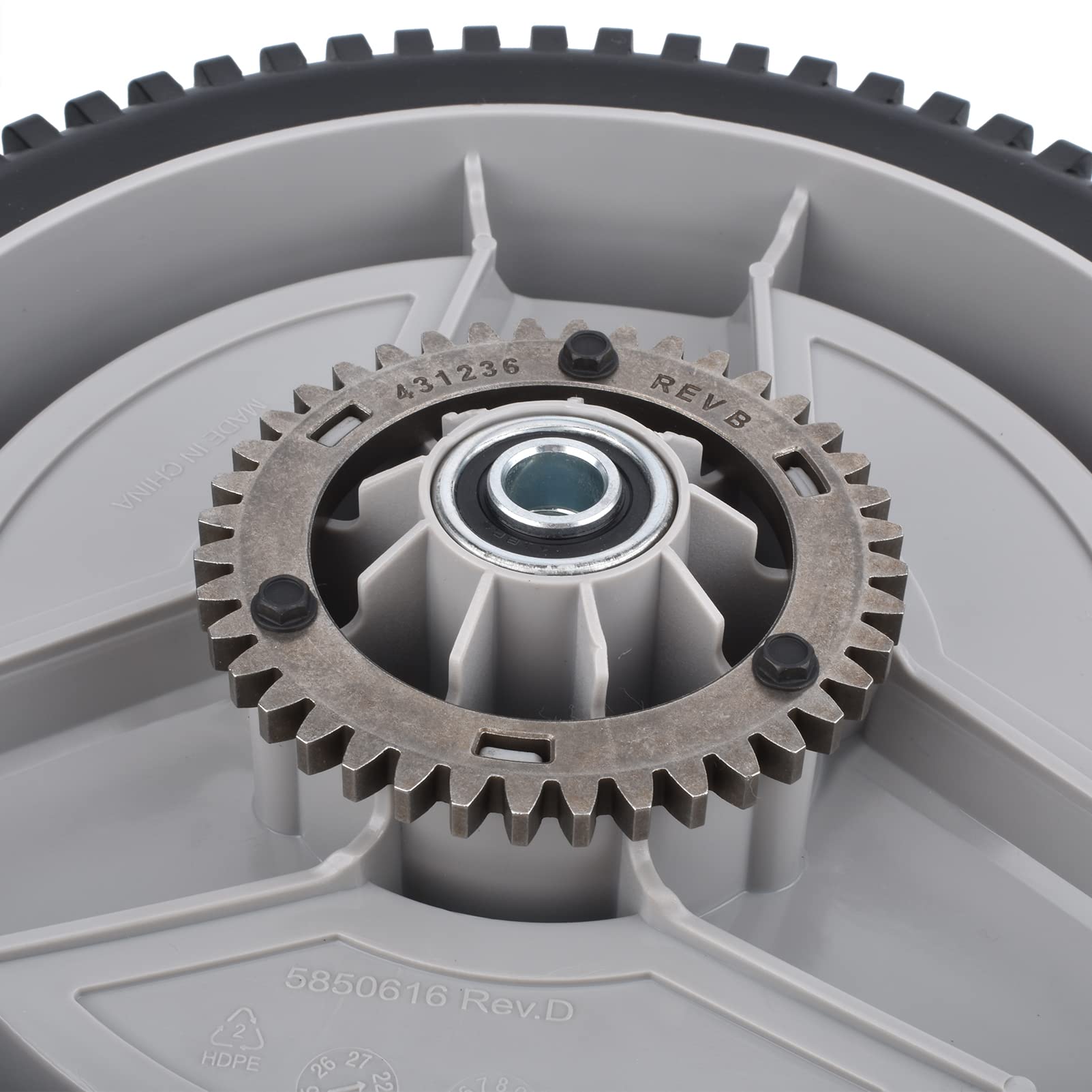 Cancanle Rueda de cortacésped de 11 Pulgadas para Husqvarna 585265603 Compatible con HU700H LC221RH HD800HW HU800H, 2 Piezas