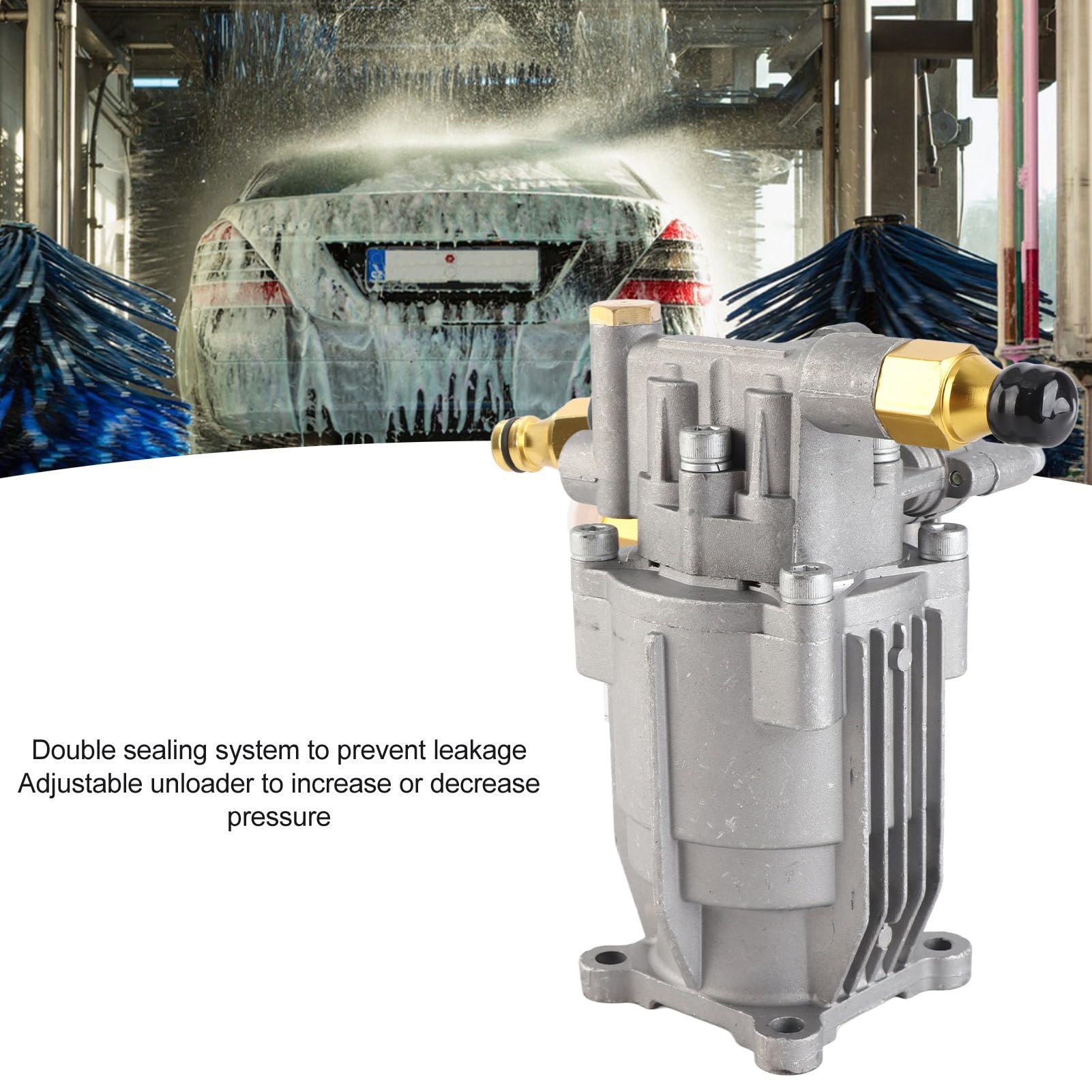 Alomejor High Pressure Washer Pump 3000PSI Flow Rate 2.2GPM