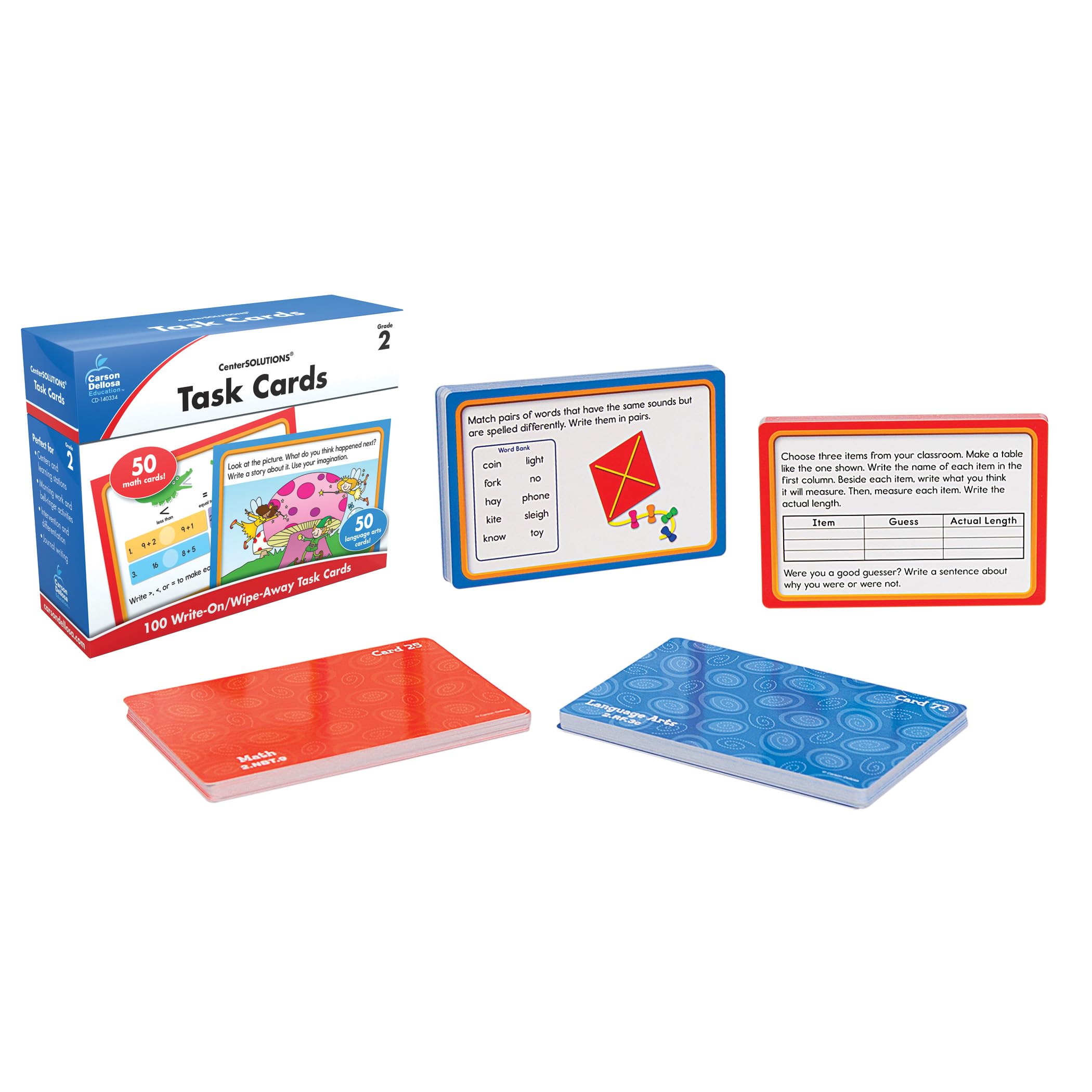 Carson-Dellosa Task Cards Learning Cards Grade 2