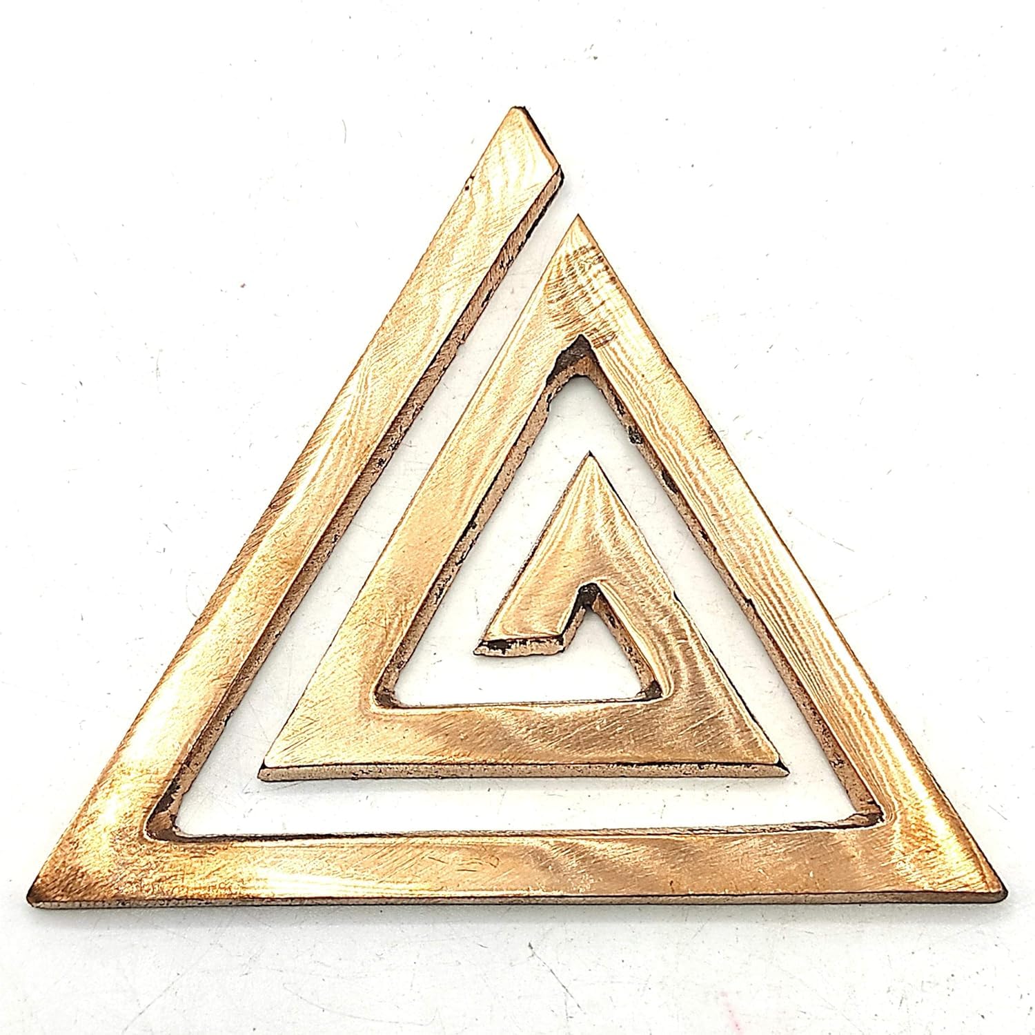 White Aura Copper Helix Energy Decor for Home & Office | Vastu Feng Shui Spiral for Positive Energy & Balance | Evil Eye Protection Showpiece (Pack of 1)