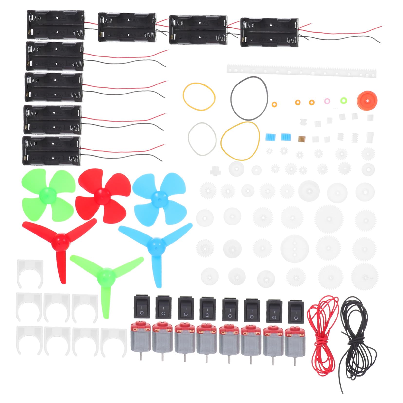 ifundom Kit di Esperimenti di Circuiti con Ingranaggi Meccanici in Plastica Set di Costruzione Elettrica per Adolescenti e Ragazzo Ragazza per Divertenti Esperimenti di Fisica e Scienza Fa