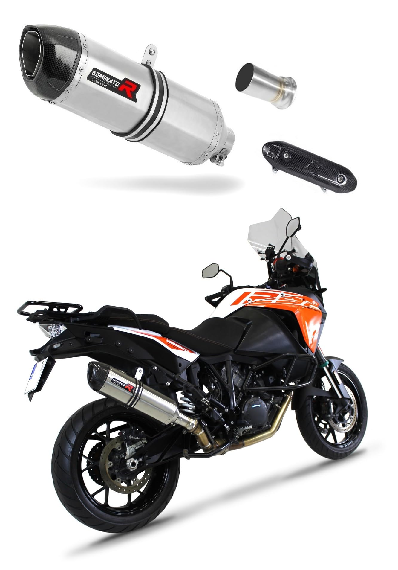 DOMINATOR Silenciador Escape HP1 compatible con 1290 SUPER Adventure 2015-2020