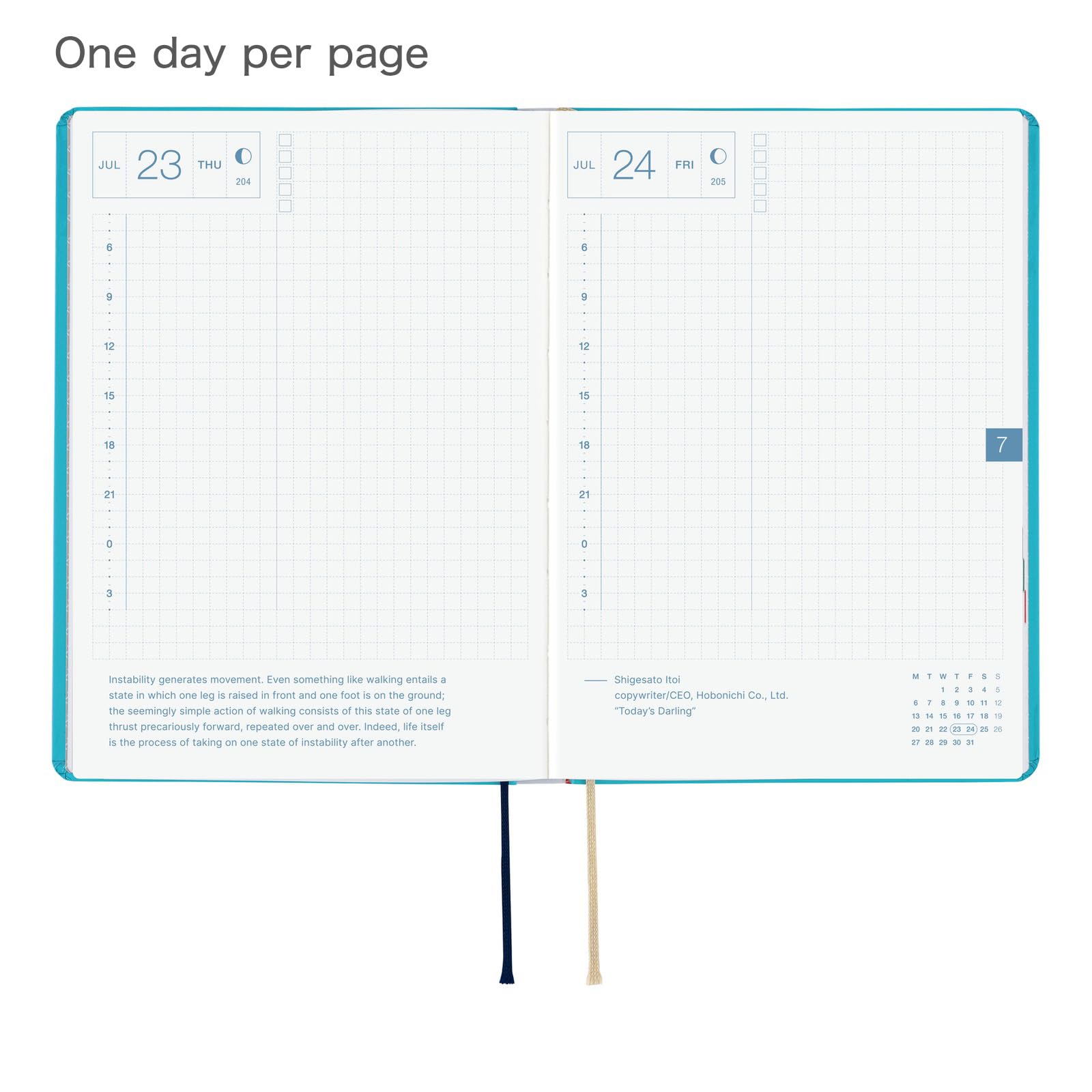 Hobonichi Techo HON A6 2026 Virginia Lee Burton: The Little House (English, January Start Planner) - Image 4