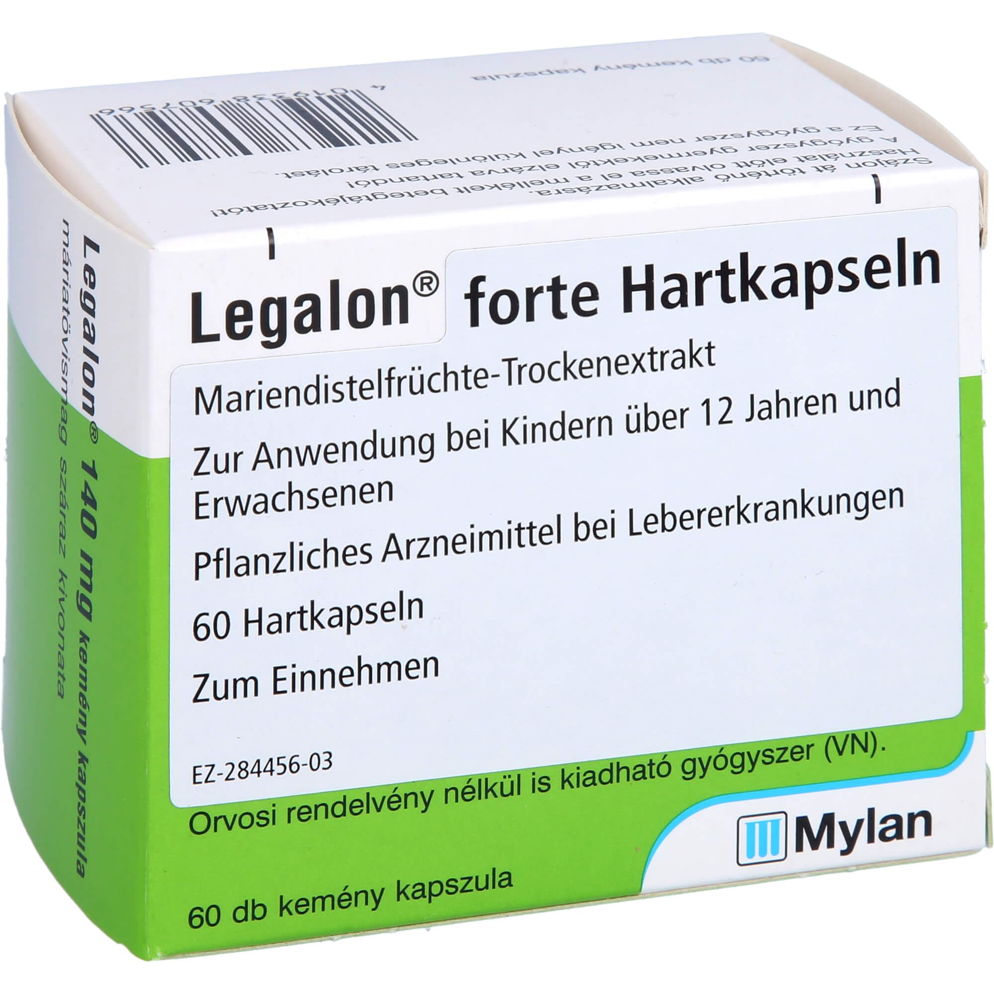 Legalon forte Eurim Hartkapseln bei Lebererkrankungen, 60 St. Kapseln