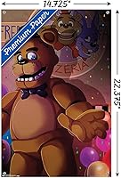 Vista 3 de Póster de pared de Five Nights at Freddy's - Pizzeria Art con alfileres