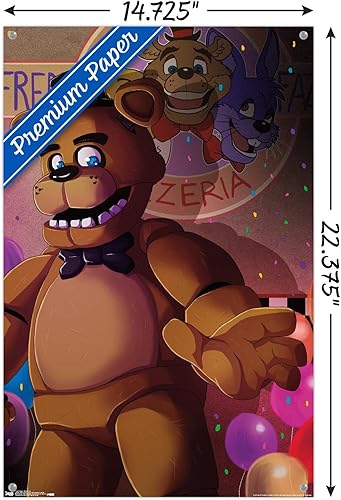 Miniatura 3 de Póster de pared de Five Nights at Freddy's - Pizzeria Art con alfileres