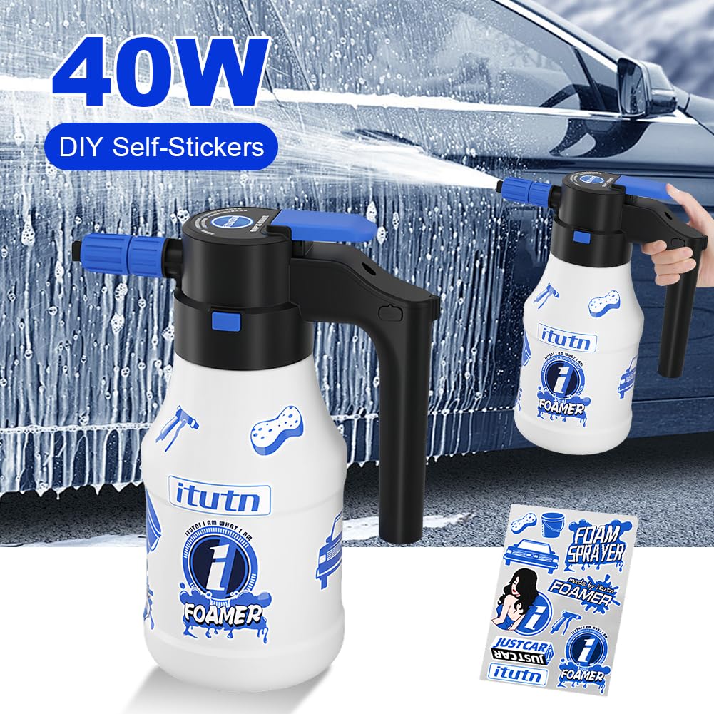 1.5L Lavaggio Auto Schiuma Spruzzatore Può USB Ricaricabile Pompa Schiuma Annaffiatoio Lavaggio Auto Pistola ad Acqua Elettrica Auto Strumenti di Pulizia della casa