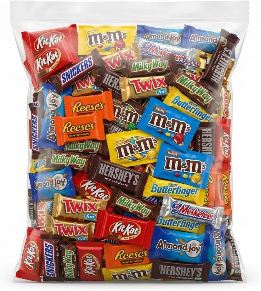 Ultimate Chocolate Lovers Bulk Candy Mix – 2 lb Assorted Mini Bars – Perfect for Snack Bowls, Events & Everyday Treats
