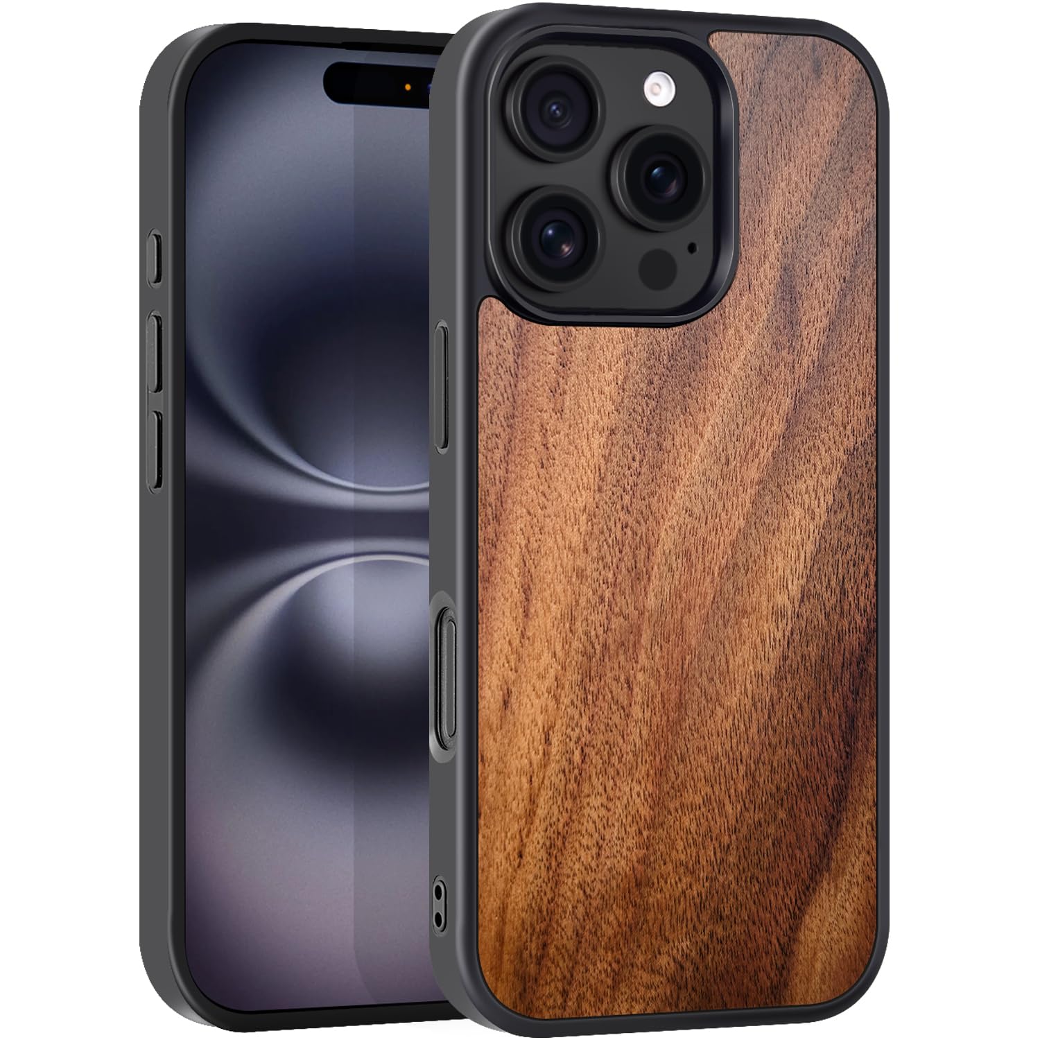Amazon.com: JuBeCo for iPhone 16 Pro Max 6.9 inch Case Wood