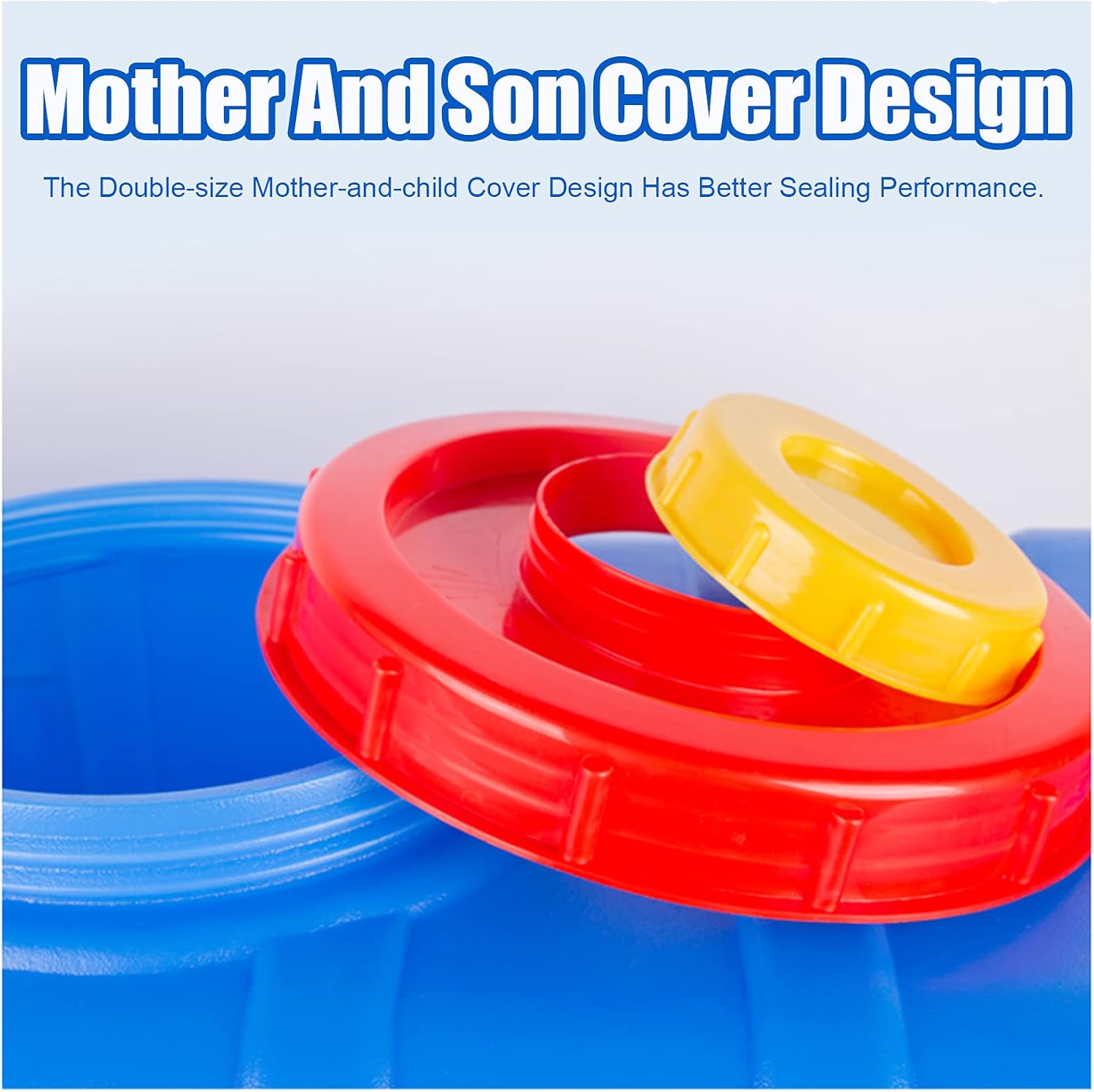 Water Tank 100L Camping & Hiking Water Storage Water Container，Drop-Resistant Plastic Water Tanks，Outdoor Travel Multifunctional Water Tank，Car Water Carrier Container，Blue