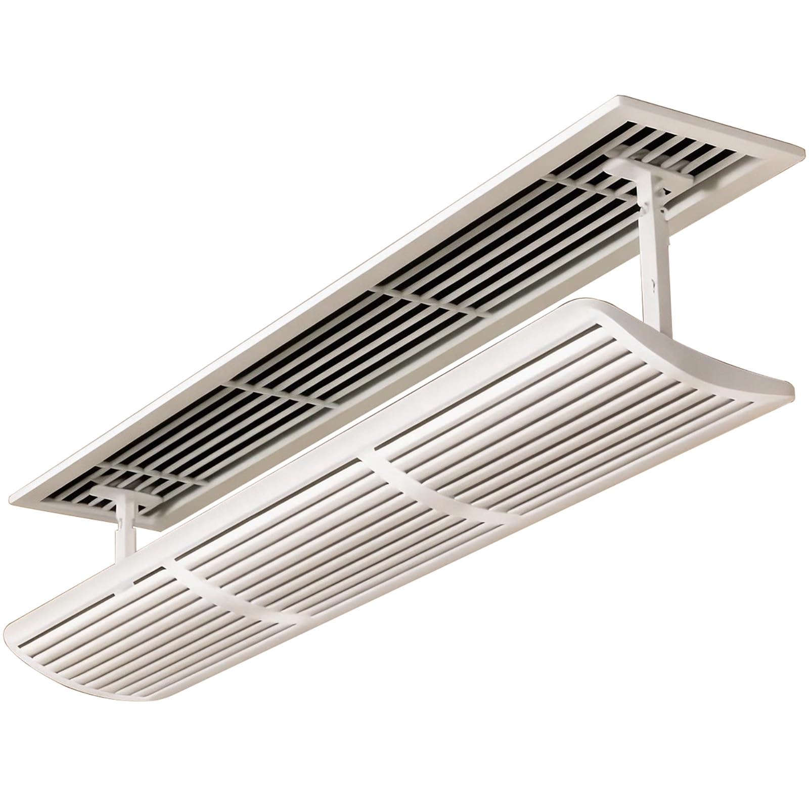 Copertura per bocchetta dell'aria, griglia regolabile da 101,6 cm, riduce la condensa, design con montaggio laterale e superiore, soluzione di ventilazione durevole per casa e ufficio
