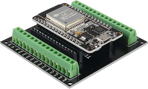 AITRIP 2 مجموعات ESP-WROOM-32 ESP32 ESP-32S Development Board CP2102 WiFi + Bluetooth Ultra-Low Power Dual Core ESP32-DevKitC-32 ESP-WROOM-32 مع ESP32 Breakout Board Shield GPIO 1 إلى 2 لـ Arduino