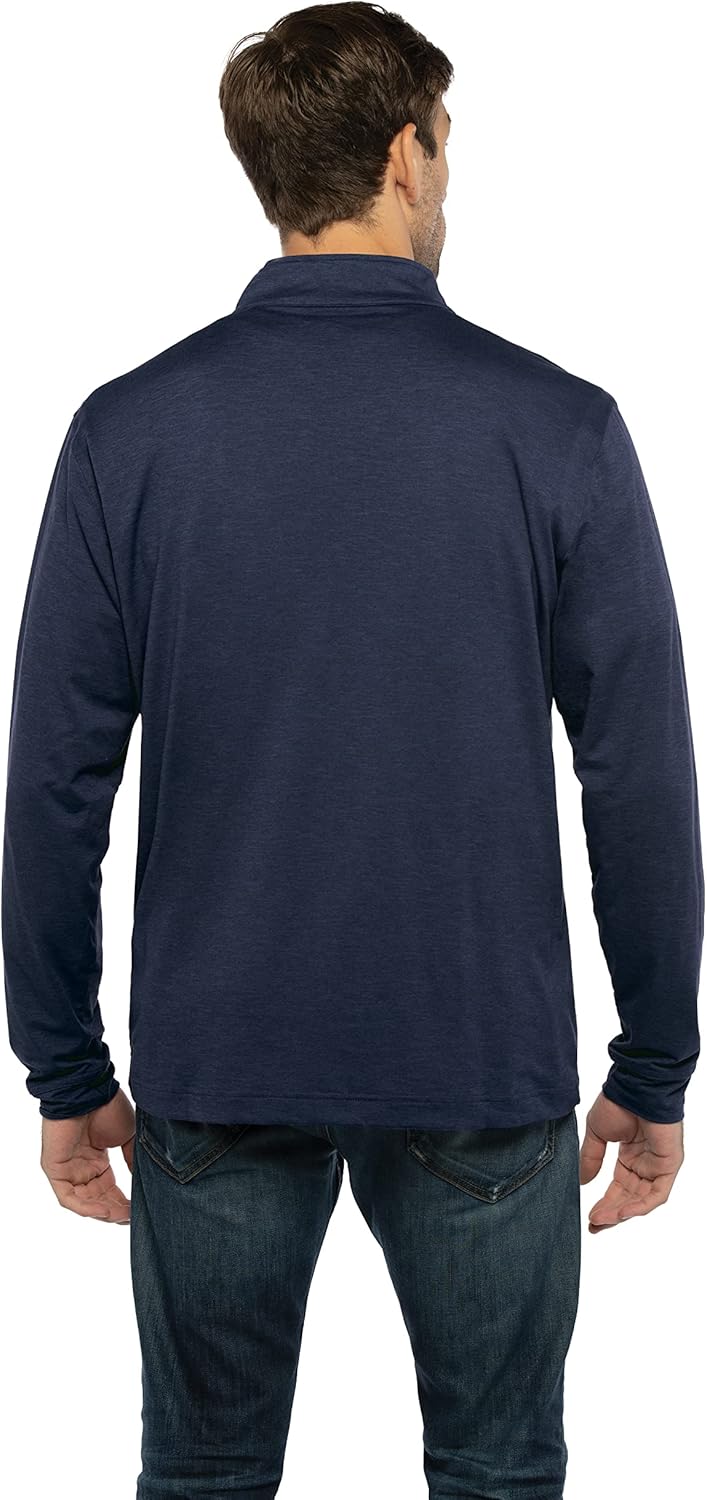 Vantage Apparel NCAA mens Collegiate Premium Lightweight Stretchy Team Color 1/4 Zip Pullover - Image 2