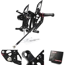 Arashi Version 2.0 Adjustable Rearsets for Yamaha MT09 FZ09 2014-2020 QS, FJ09 2014-2020, XSR900 2014-2021, Black