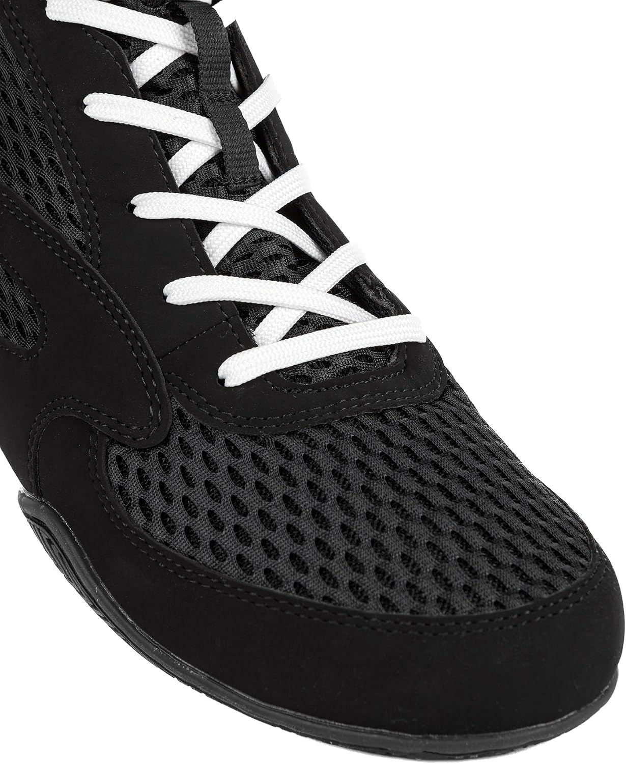 Venum Unisex High-Top Boxing Shoe, Black White, 11 US Women