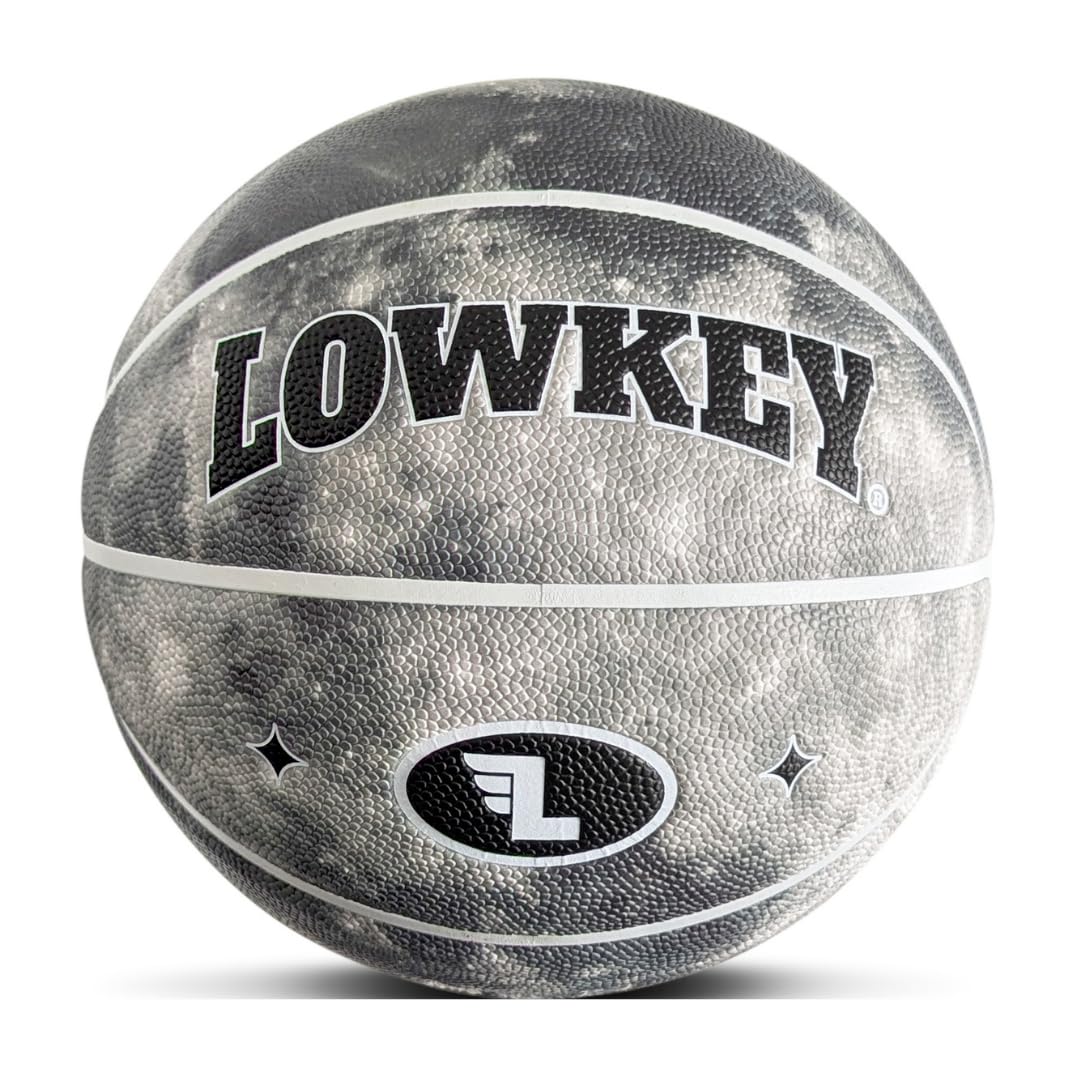 Lowkey Basketball Indoor & Outdoor Größe 7 | Design Basketball | Anti-Rutsch Beschichtung & Erstklassiger Grip Ball im Melon & Moon & Ice Pop Design