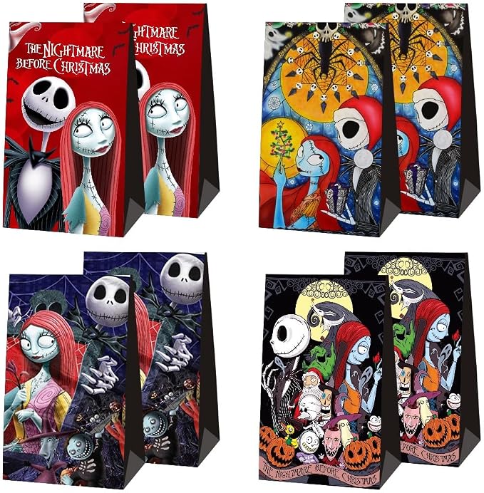 fancigo 12Pcs Nightmare Party Gift Bags Goodie Bags for Nightmare Birthday Decorations Party Supplies image 2