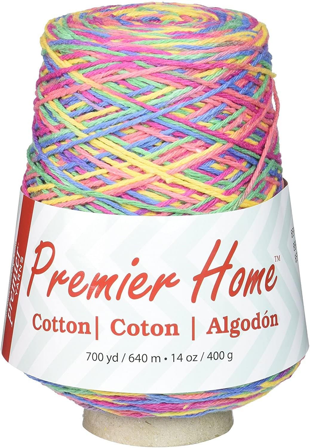Premier Yarns 1032-01 Home Cotton Yarn - Multi Cone-Rainbow (2 Pack)
