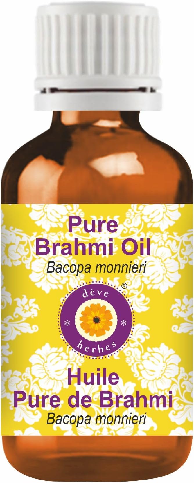 Deve Herbes Brahmi Oil (Bacopa monnieri) | Infused | Pure | Non-Sticky | Lightweight | For Hair Care Routines | Men & Women | Traditional Use | Natural | 50ml